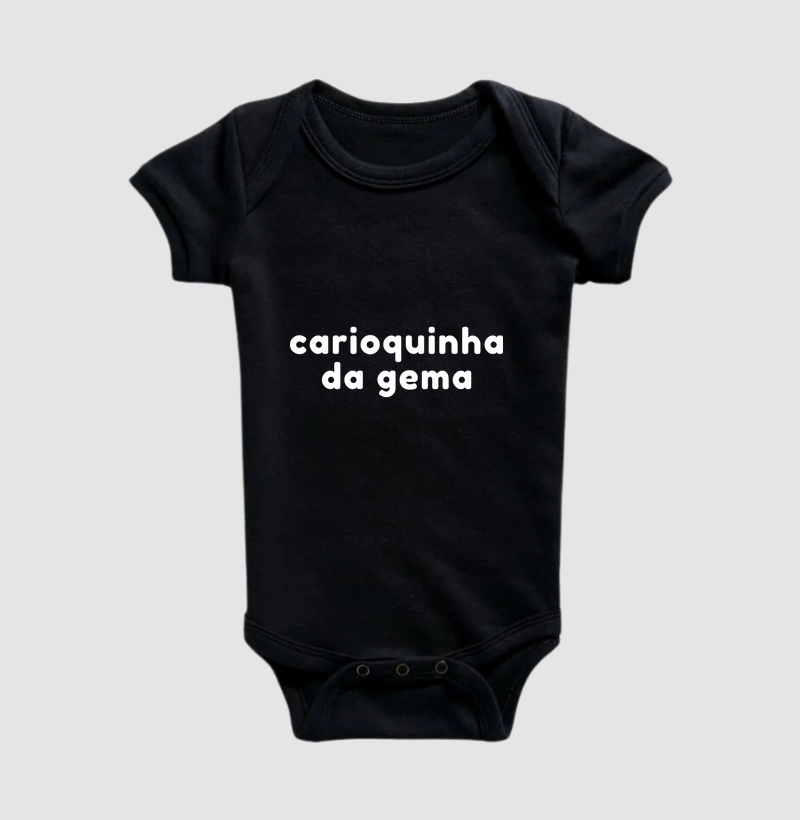 Carioquinha da gema (kit dupla: carioca / carioquinha) (body bebê)