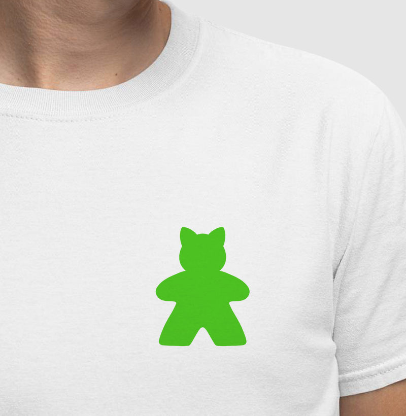 Cat Meeple de bolso - Verde