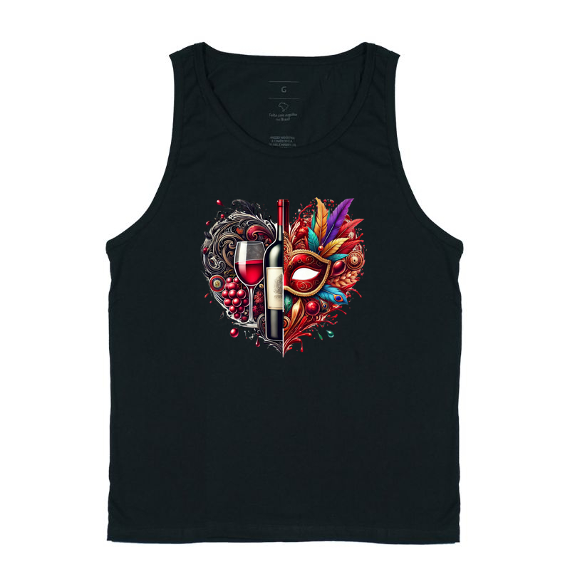 Camiseta Coração de Carnaval