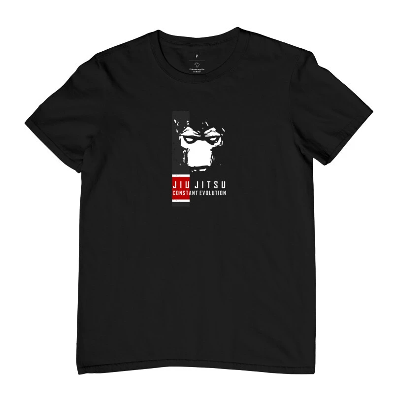 Camiseta MonkeyHead Jiu-Jitsu Faixa Preta