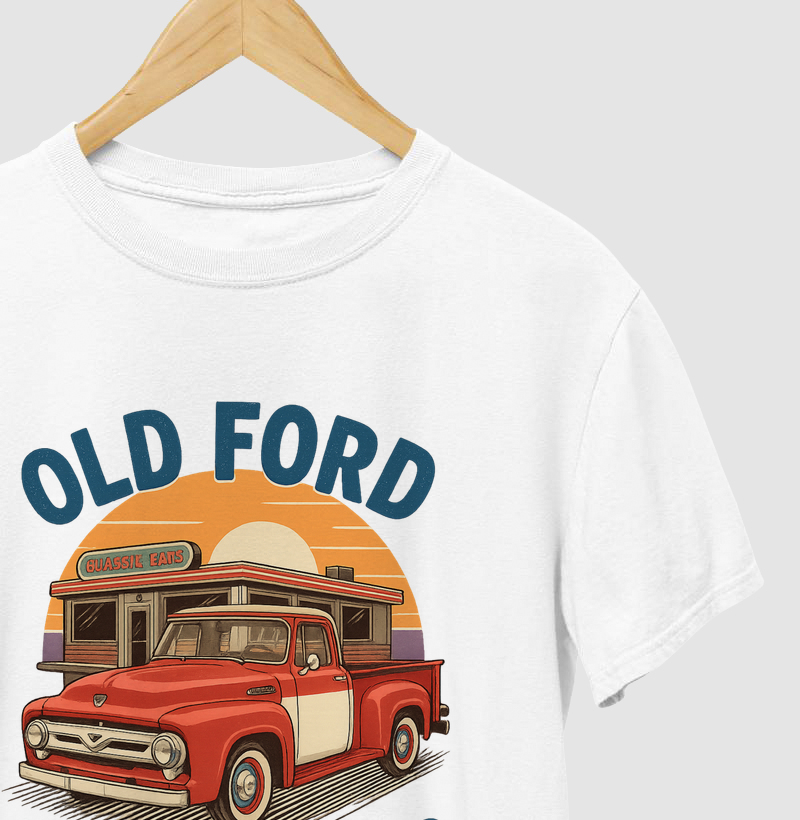 Old Ford Never Brokes – Camiseta Country Vintage Rustler Co.