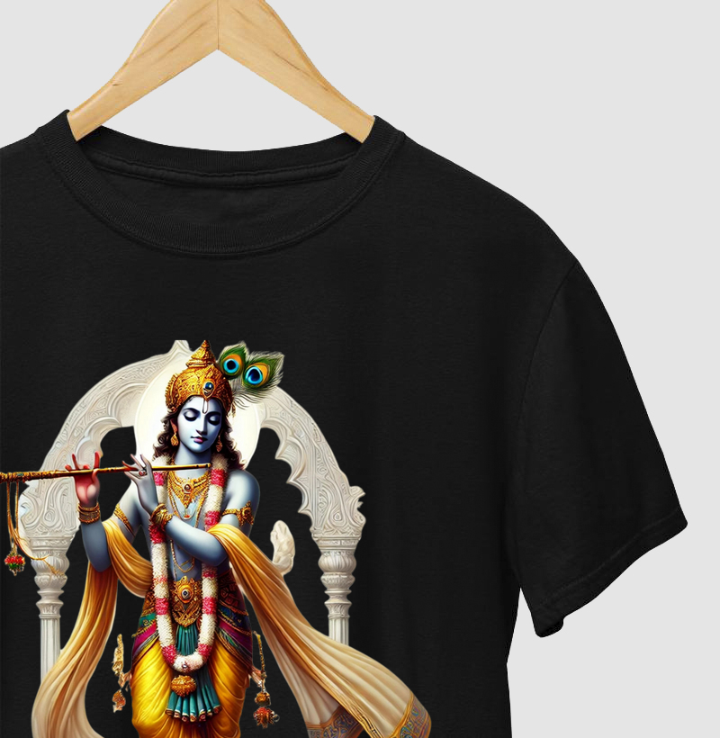 Krishna e a Coroa com Pluma