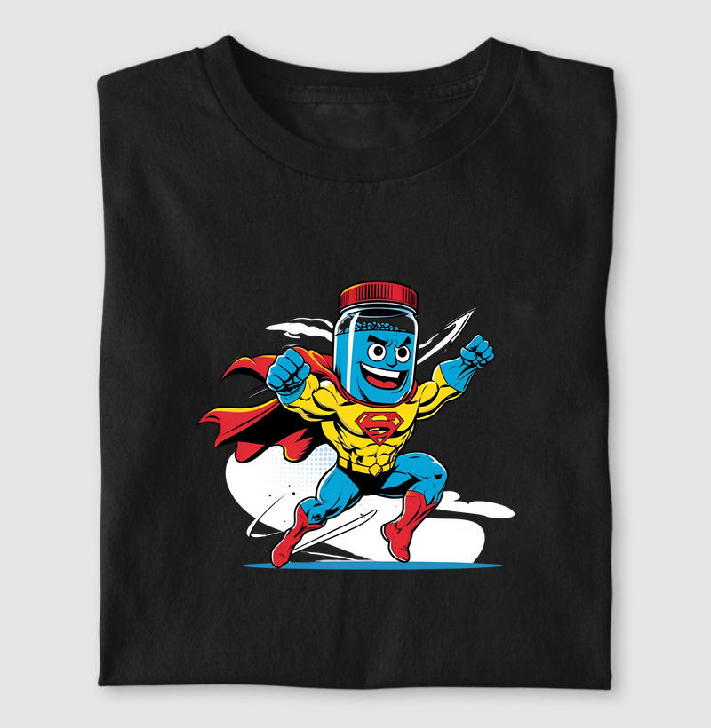 Pote de whey de super-herói 