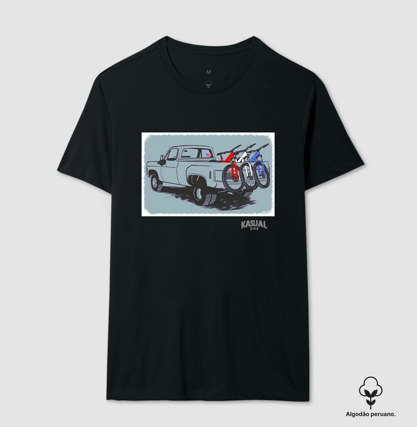 Bike na caçamba