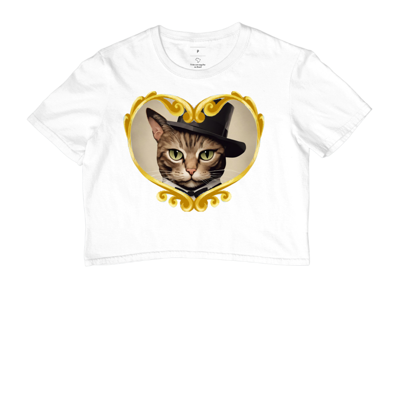 Camisa Cropped Feminina Catlovers - Soul Nice