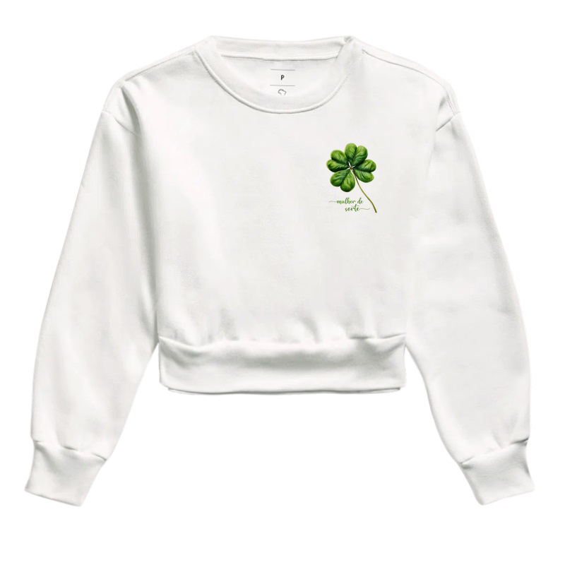 Moletom Cropped - Mulher de Sorte