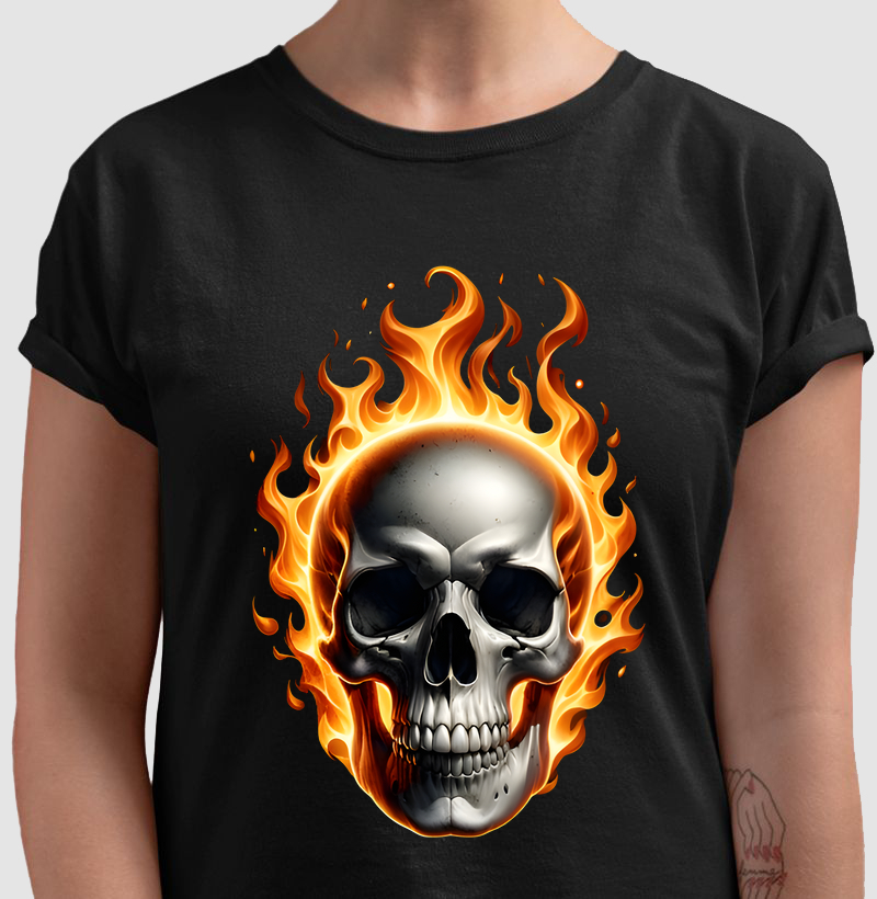 Camiseta Fire Skull