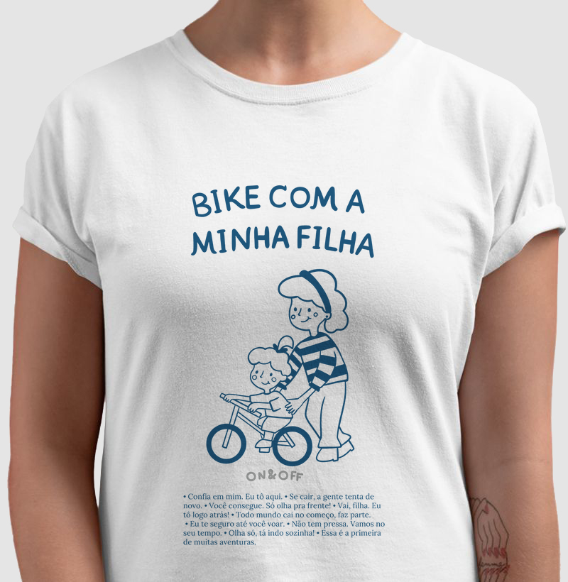 Bike com a minha filha -  Para Mamães