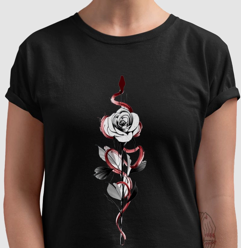 Snake and roses