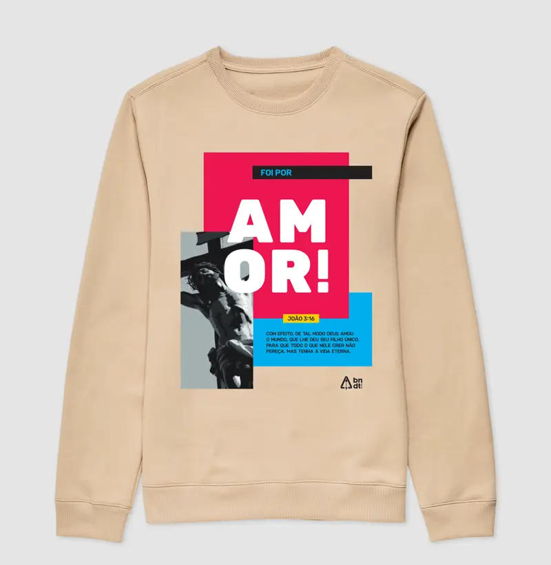 Suéter Moletom Foi por amor