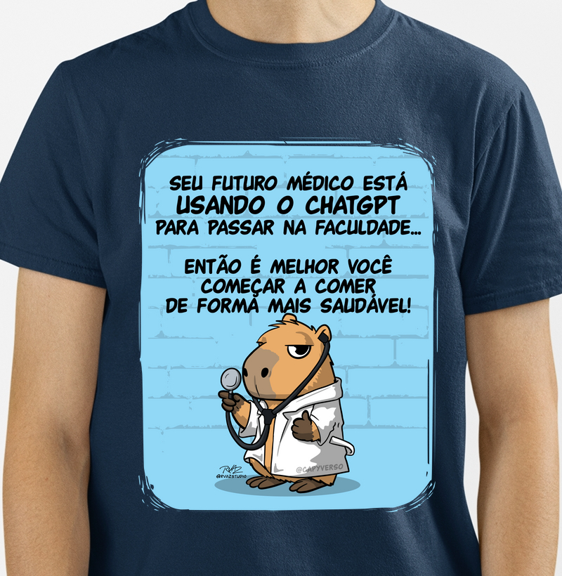 Camiseta Capivara Médico