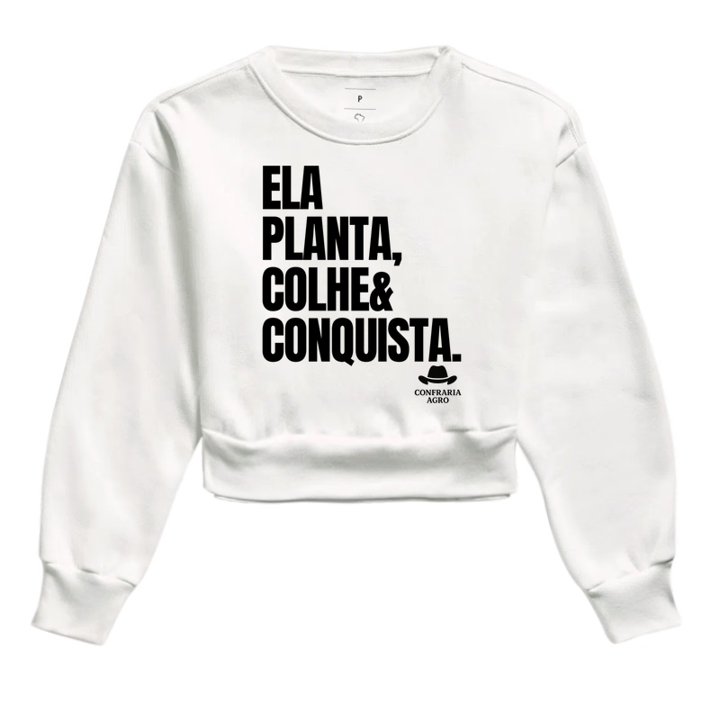 Ela planta, colhe e conquista.