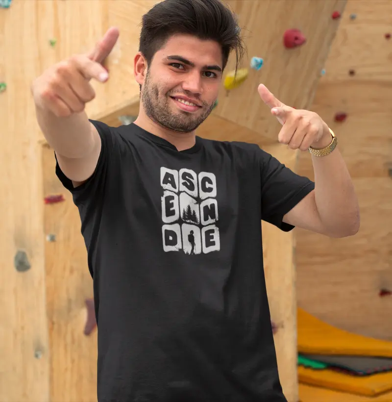 Camiseta Escalada | ASCENDE | Superação Vertical | Conquista das Alturas