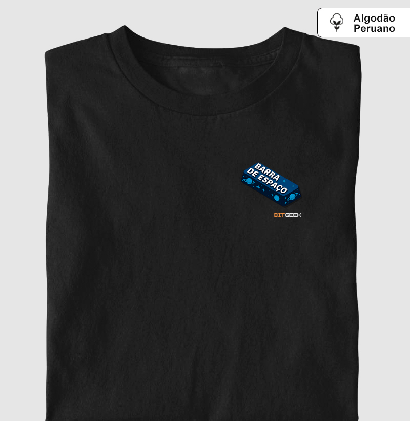 Camiseta Algodão Peruano Barra de Espaço