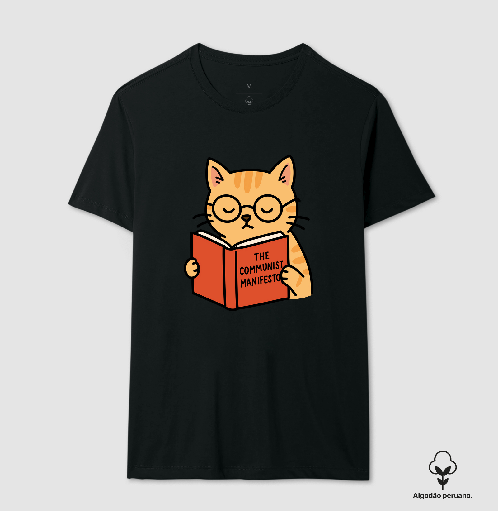 Gato Lendo Manifesto Comunista