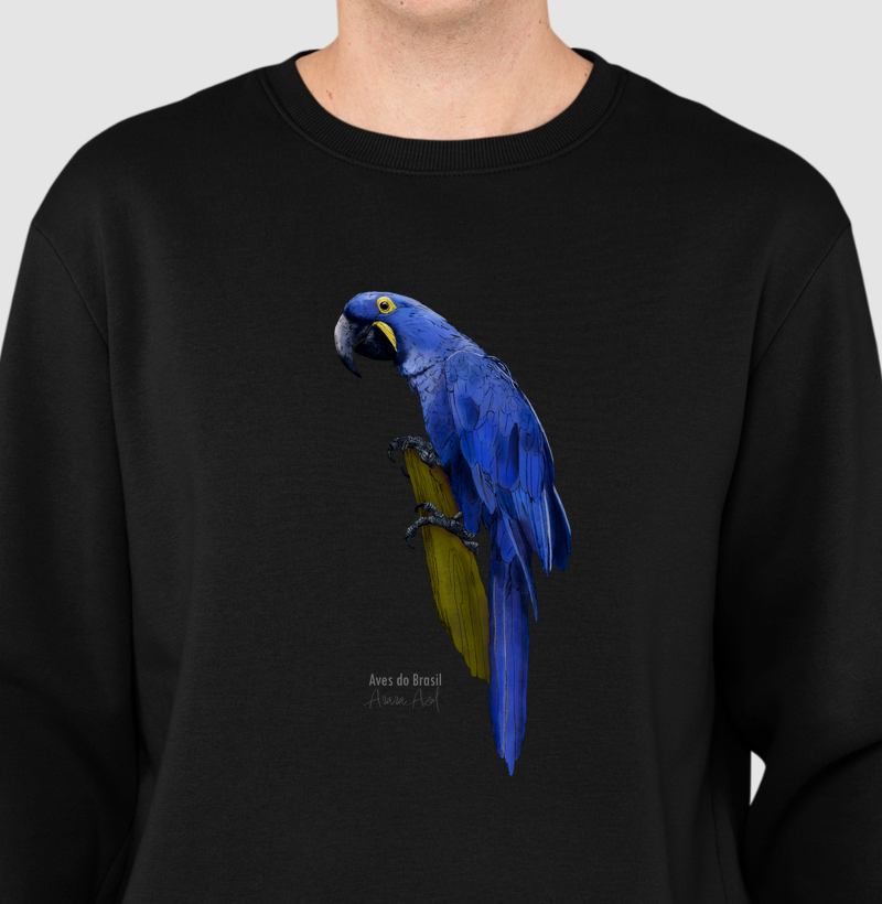 Aves do Brasil II - Arara Azul - Moletom