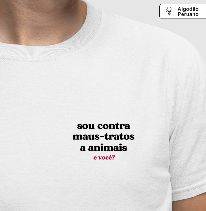 Sou contra maus-tratos a animais. E você? (Minimal)