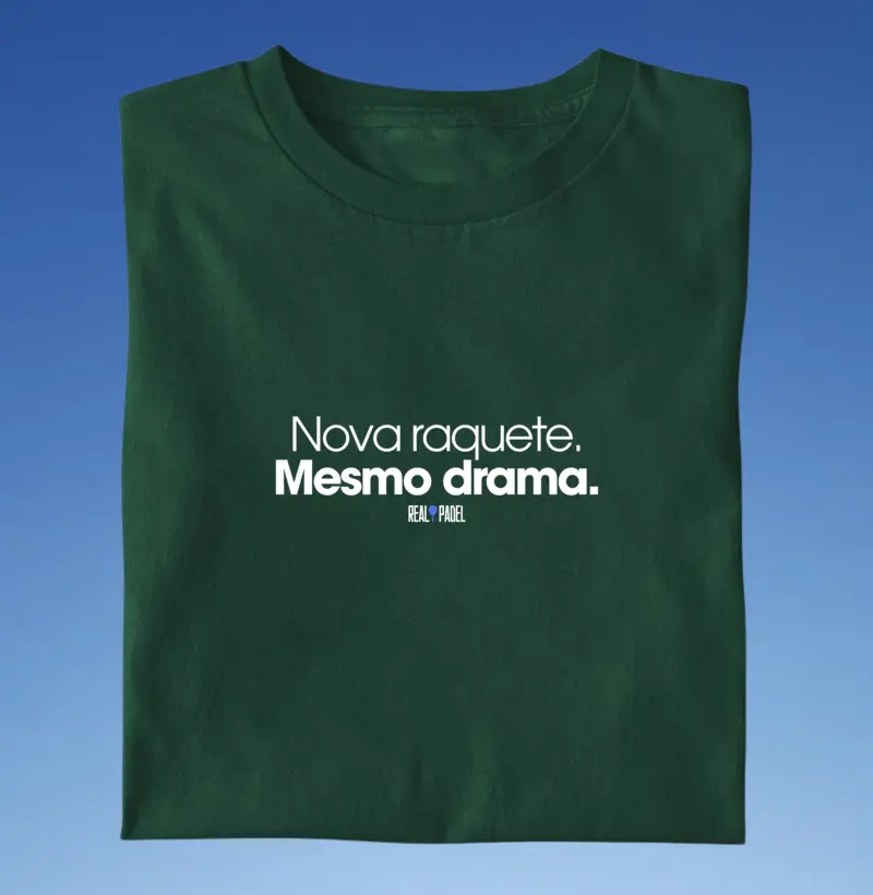 Nova raquete. Mesmo drama