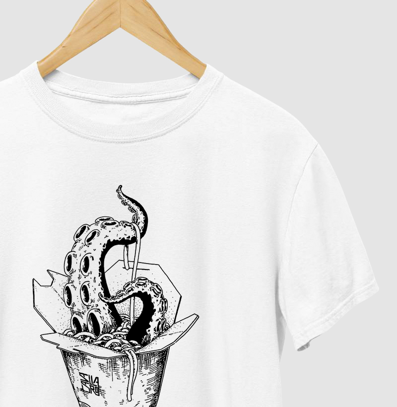 Almoço com tentaculo