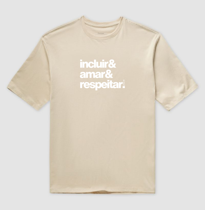 Incluir Amar Respeitar - Camisetas sobre inclusão e neurodiversidade