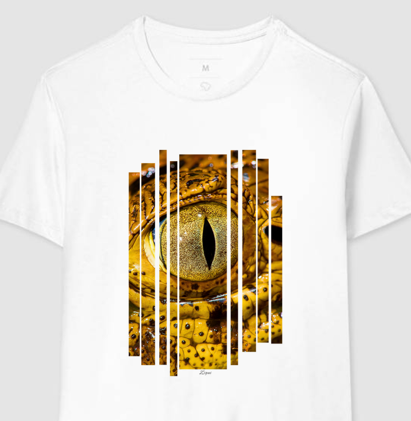 Camiseta Olhar de Jacaré | Coleção Bio-Ritmo