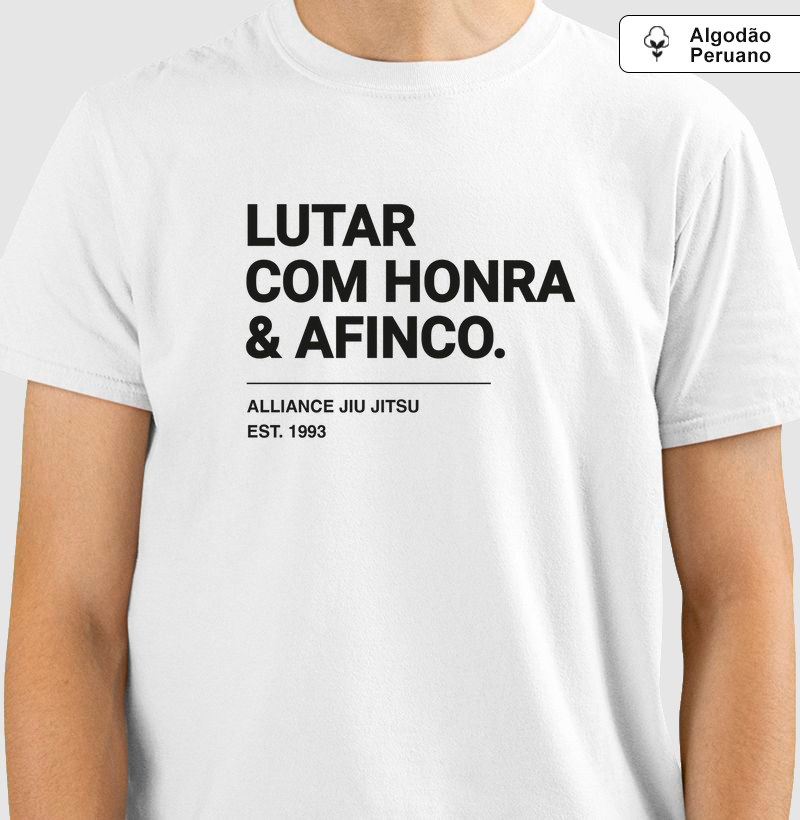 Camiseta Cultura Alliance - Coragem I Branco