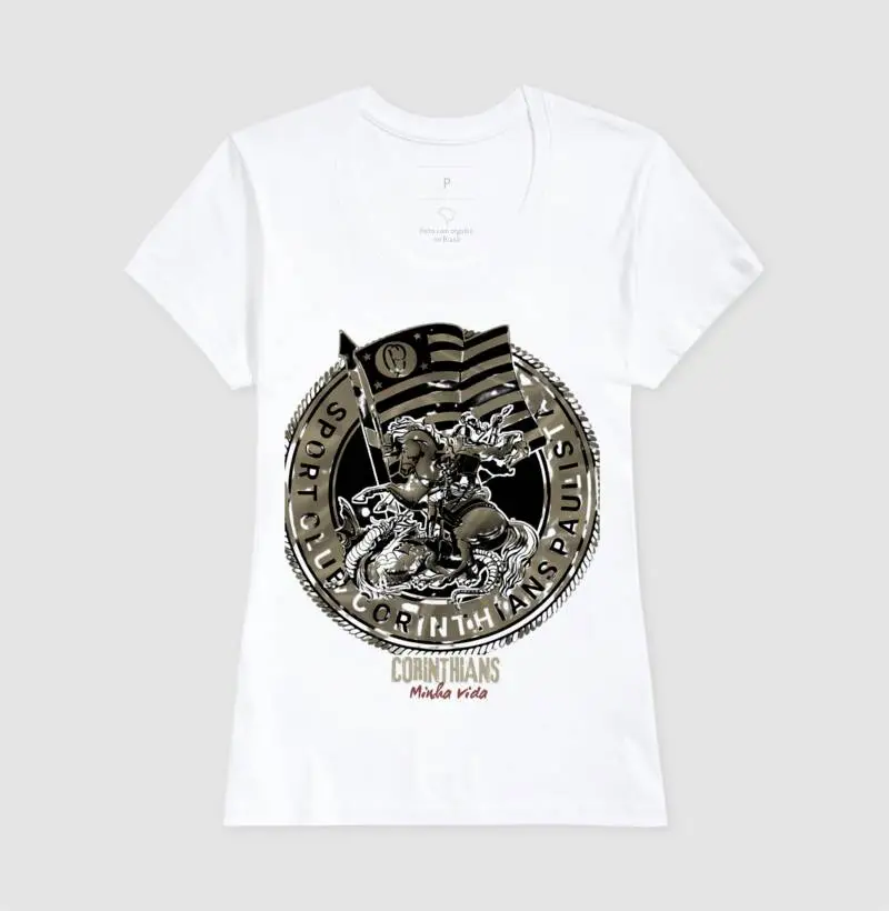 Camisa 100 %algodão, C minha vida 