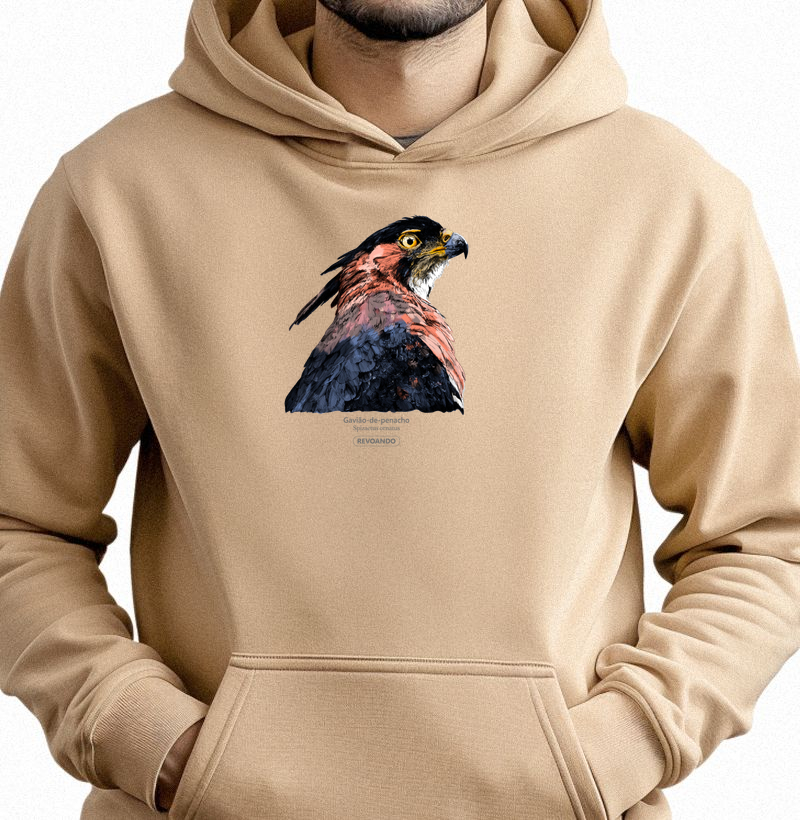 Rapinas Inky - Gavião-de-penacho - Moletom Hoodie
