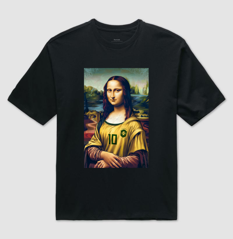 Camiseta Oversized Mona Lisa é seleção