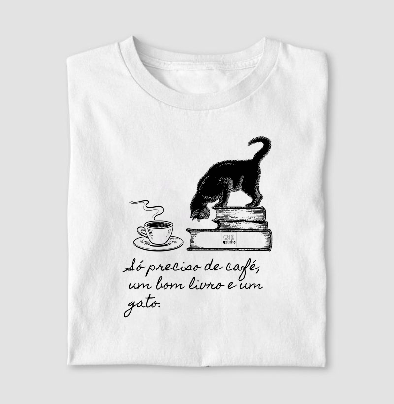 Café livro e gato