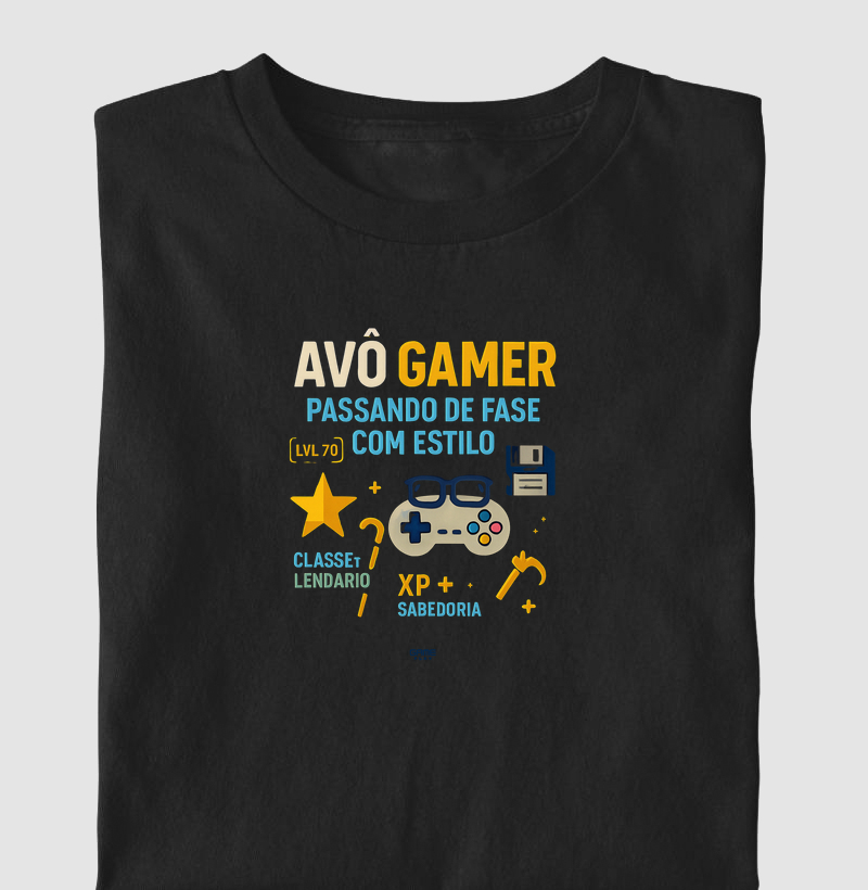 Avô  Gamer Passando de Fase Com Estilo
