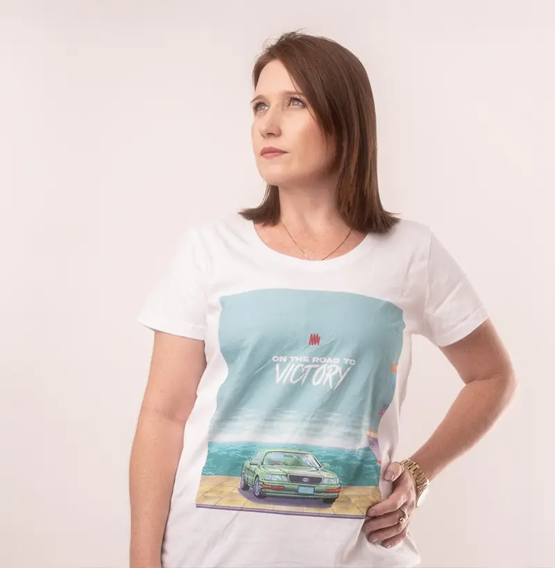 Camiseta - On the road to Victory - Kikoautos - by Reserva Ink 