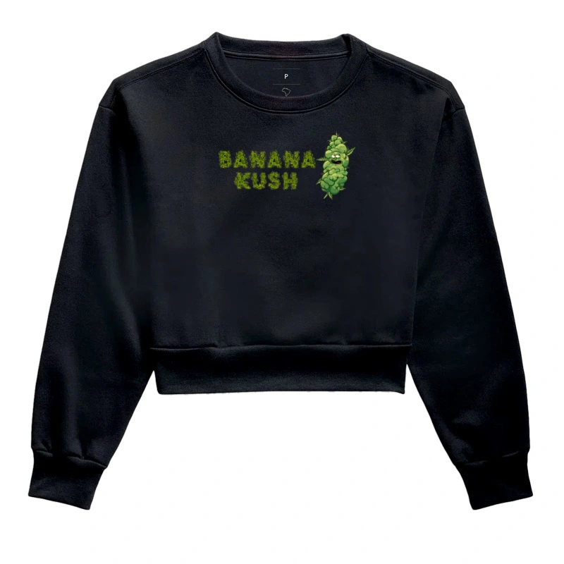 Banana Kush Stoned Moletom Cropped Premium