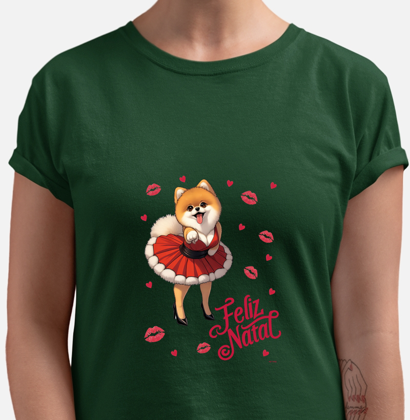 Camiseta Mamãe Noel - Edição especial de Natal
