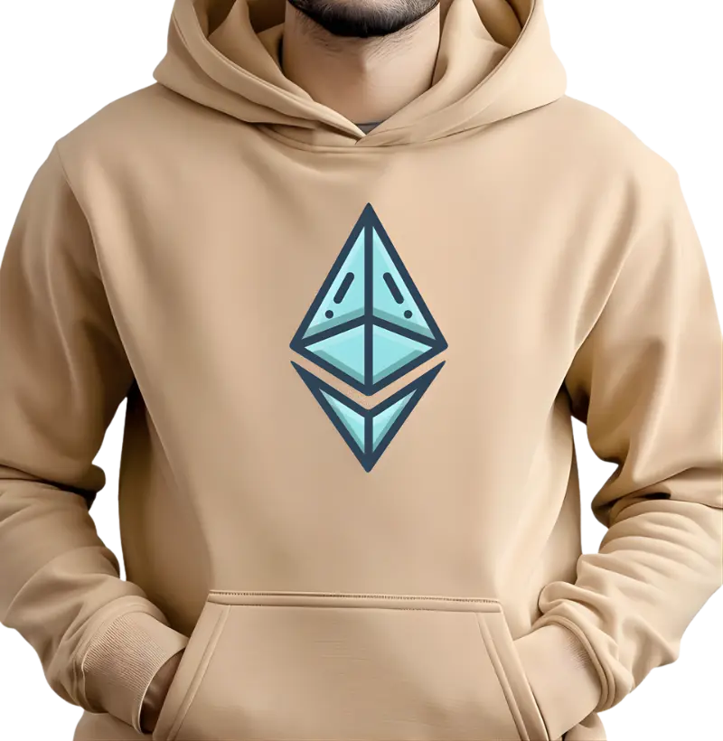 Ethereum Moletom logo Diamante