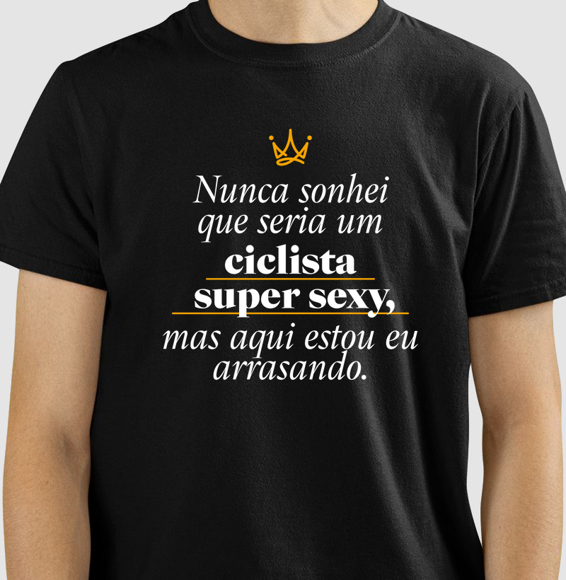 Um ciclista sexy arrasando