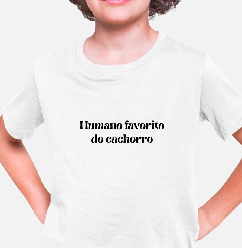 Camiseta infantil/ humano favorito