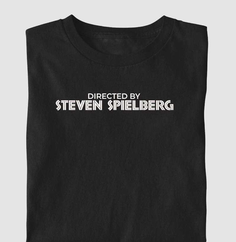 Camiseta Infantil Directed By Steven Spielberg