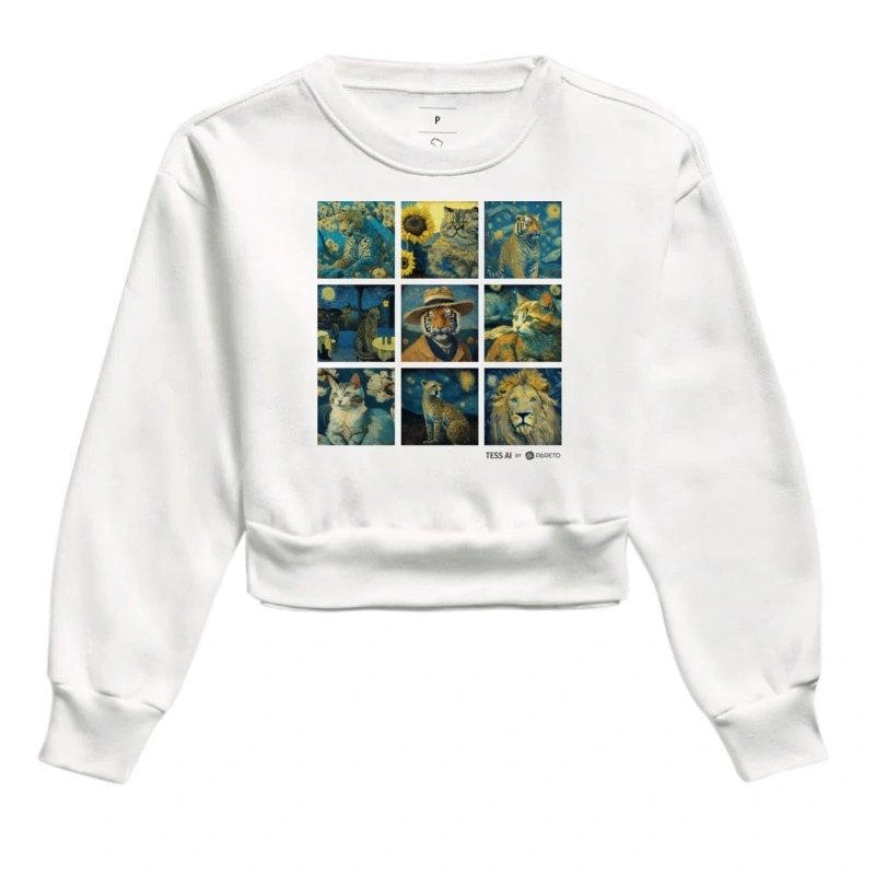 Cat in Van Gogh Style by Tess AI