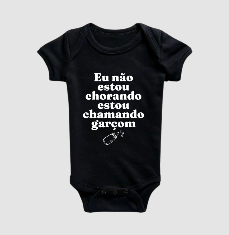 Eu não estou chorando, estou chamando o garçom