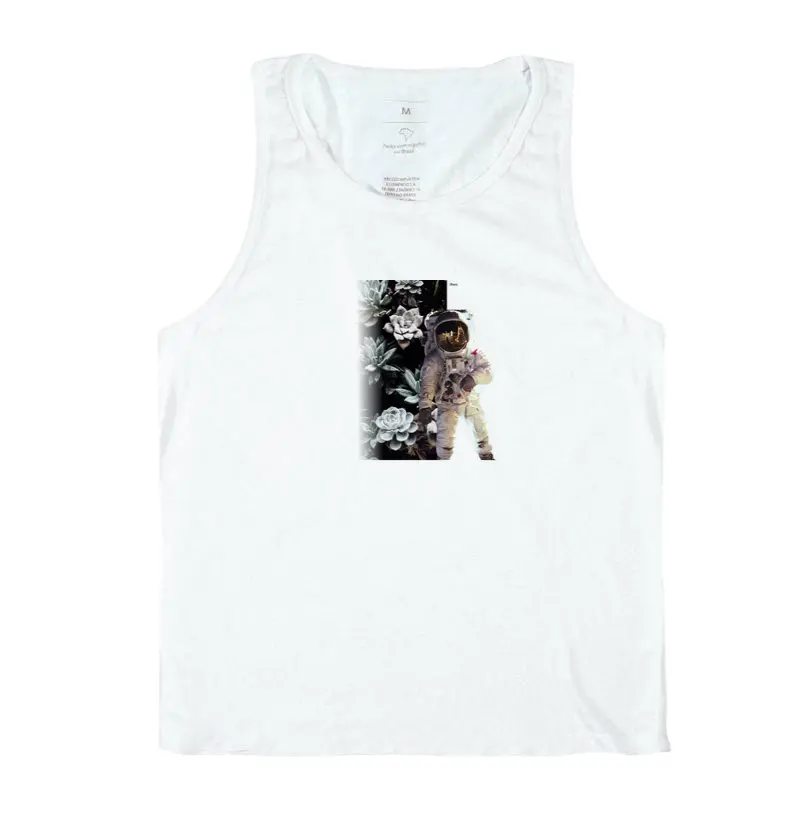 Regata Masculina Estampa Echo Etheris - Branco