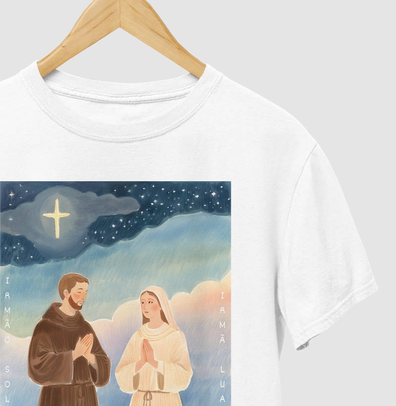 Camiseta Clara e Francisco de Assis