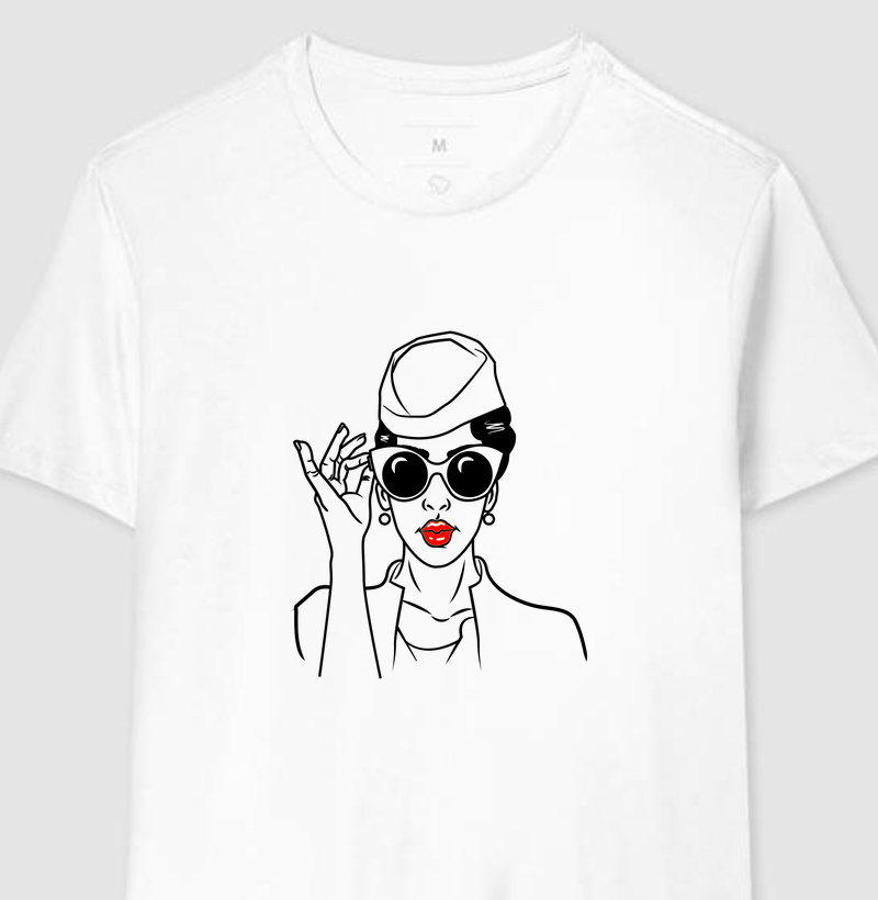 Camiseta Comissária de Voo Retrô
