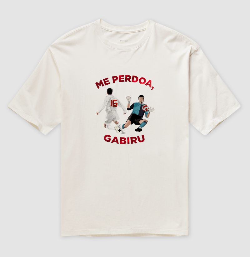 Camiseta Oversized "Me perdoa, Gabiru"