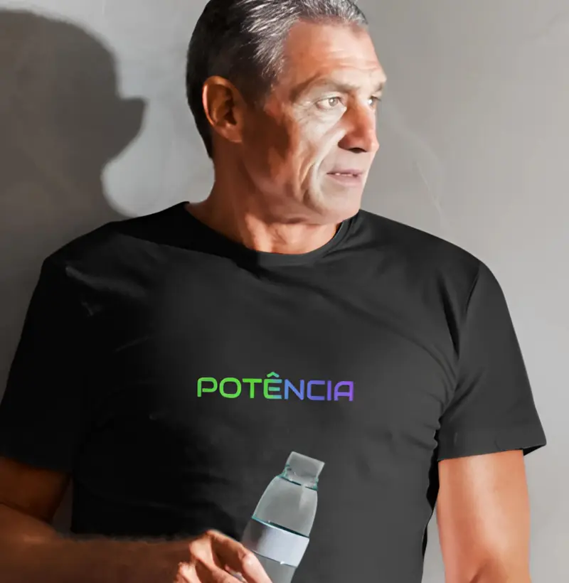 Camiseta Esportiva Energética "Potência" | Luxo Oversized | Fitness Performance | Malha Sustentável Reserva