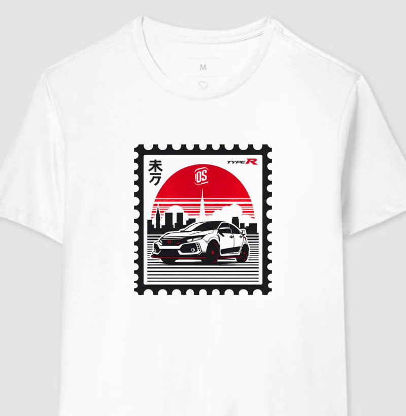 Camiseta Manga Curta Civic Type R Samurai