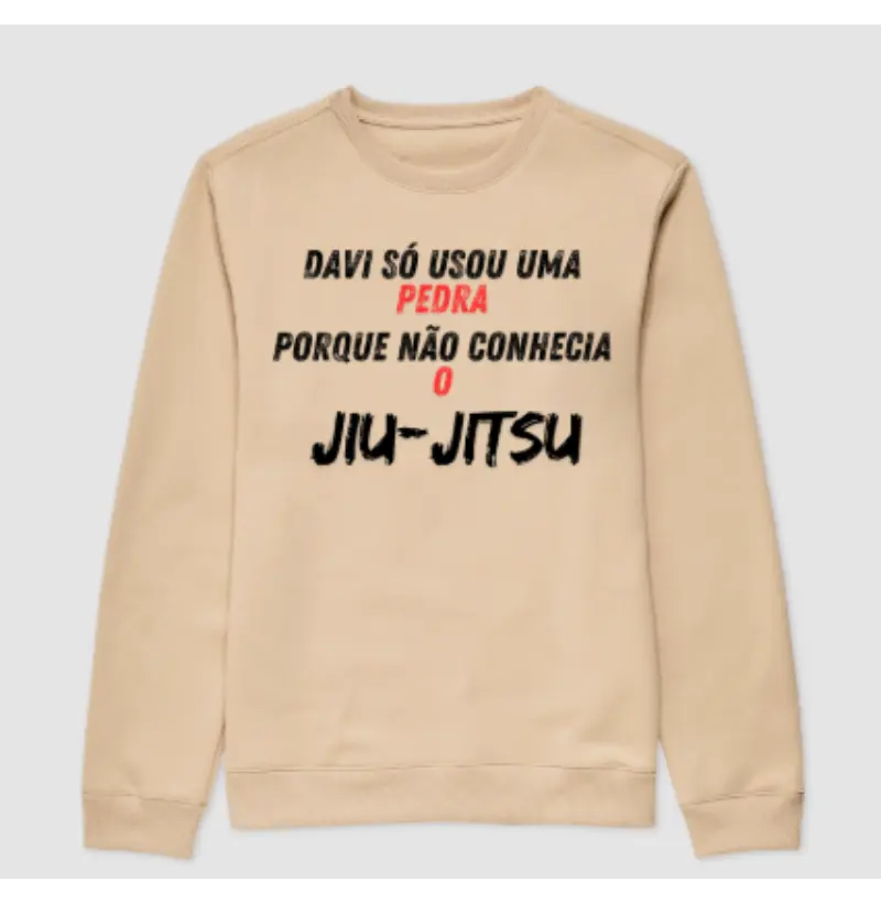 Davi só usou uma pedra porque não conhecia o Jiu Jitsu 