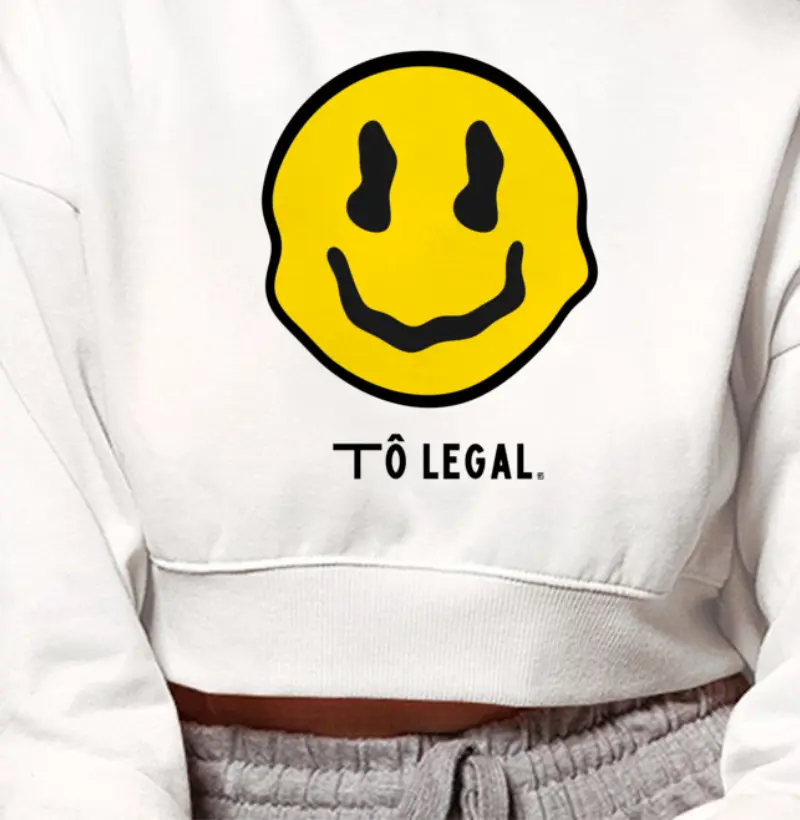 Cropped Moletom Tô legal - Fala Sério Store