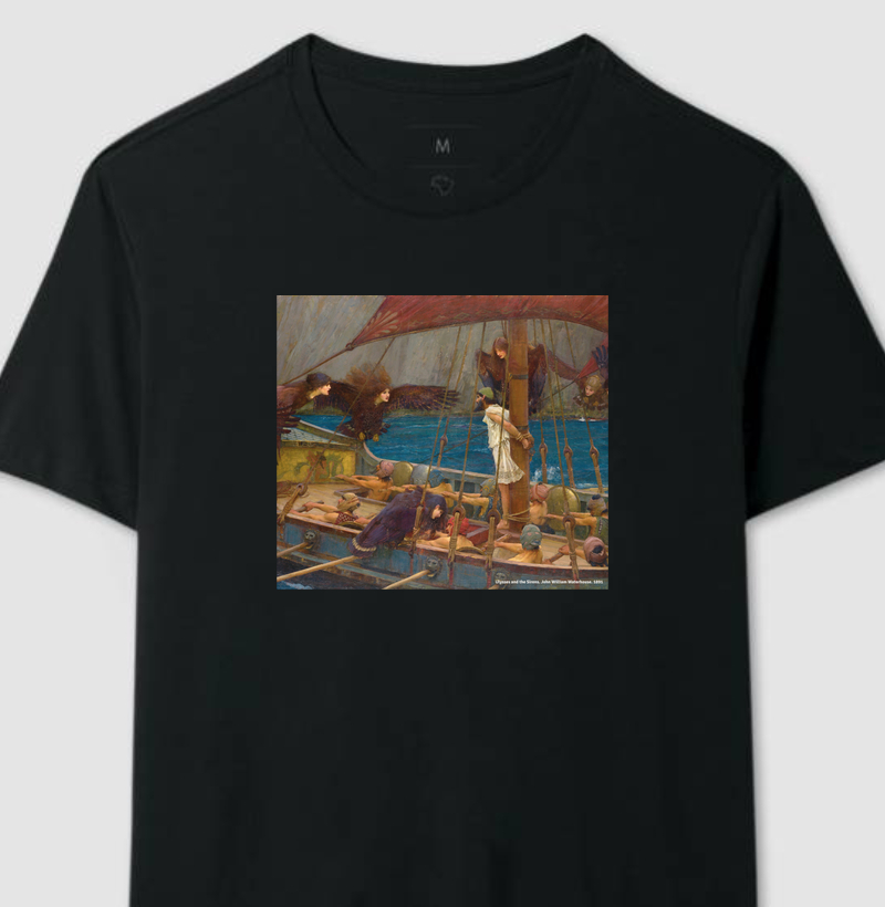 Camiseta A Tentação de Ulisses - O Canto das Sereias (Odisseia)