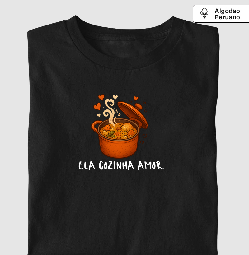 Ela cozinha amor